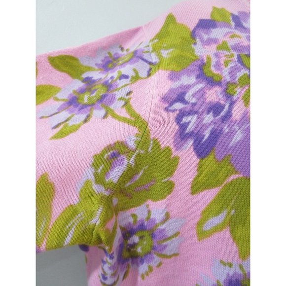 Purple Pink Green Floral Cardigan Womans 1X Issac Mizrahi Live NWOT - Picture 16 of 16